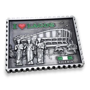 Lagos Nigeria Fridge Magnet Souvenir Travel Tourist Refrigerator Magnetic‎ Metal